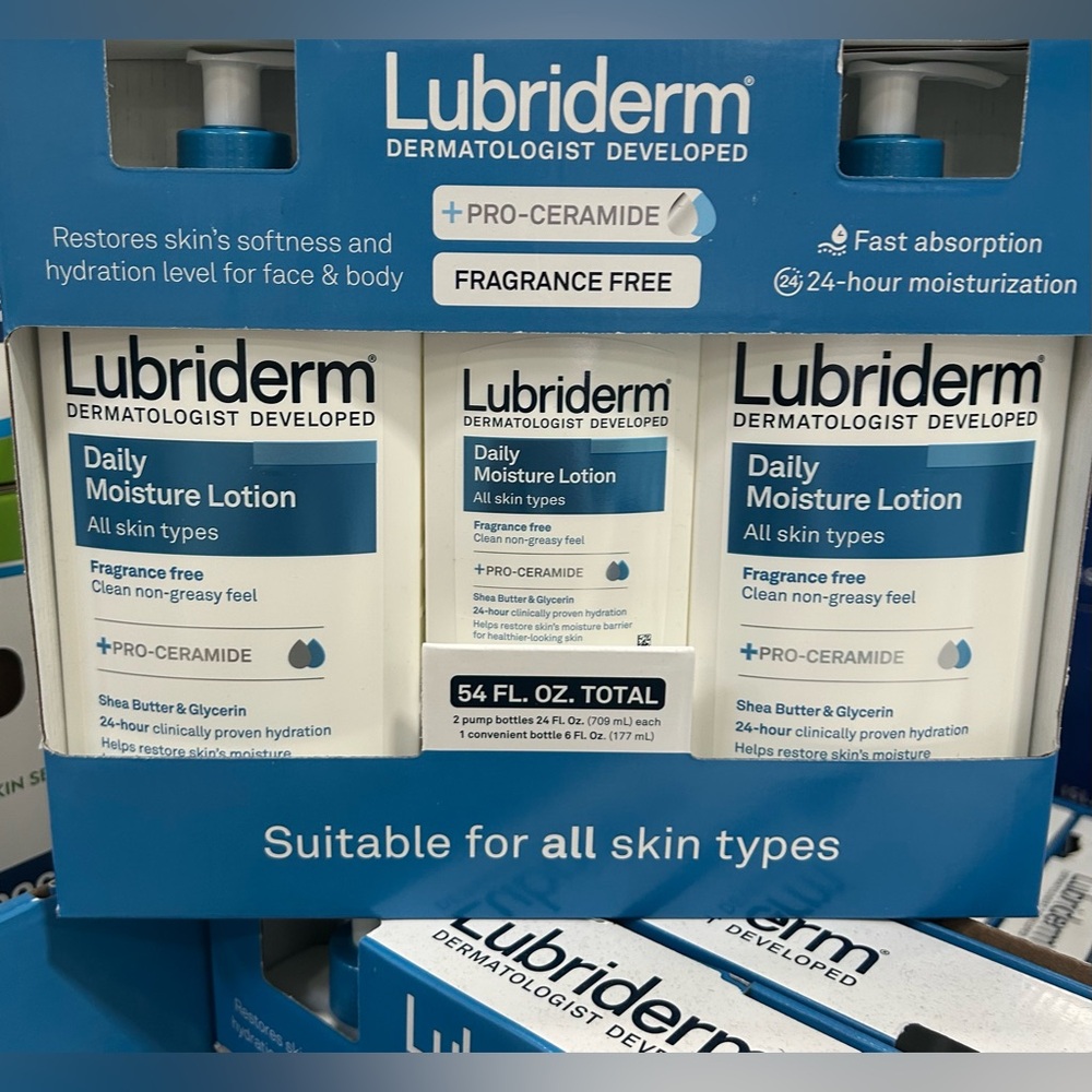 Lubriderm Dermatologist Daily Moisture Lotion for Normal to Dry Skin 3 Pack